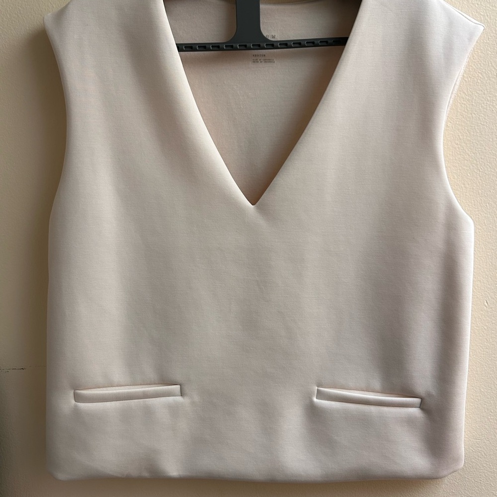 a new day Ivory V-Neck Blouse
